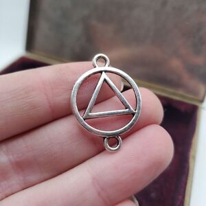 AA recovery charm necklace pendant